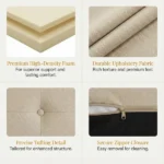 Tufted Chair Cushions - Classic Button Elegance - 图片 4