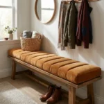 Custom Channel Tufted Bench Cushion - Piano-Key Style - 图片 5