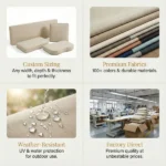 Outdoor Bench Cushions - All-Weather Durability - 图片 6